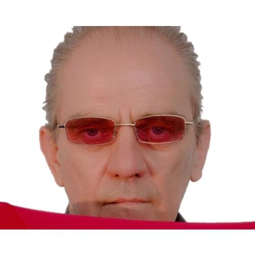 Full alloy frame rectangular small sunglasses red eye sun glasses men women UV400 retro metal vintage brand design 2018 eyewear