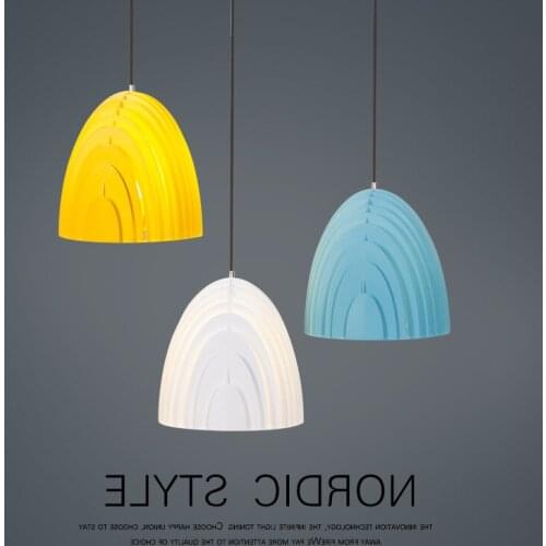 Modern Nordic Ambit Pendant Lights Denmark Colored Macaron Aluminum Led Pendant Lamp Kitchen Restaurant Light Ceiling Fixtures