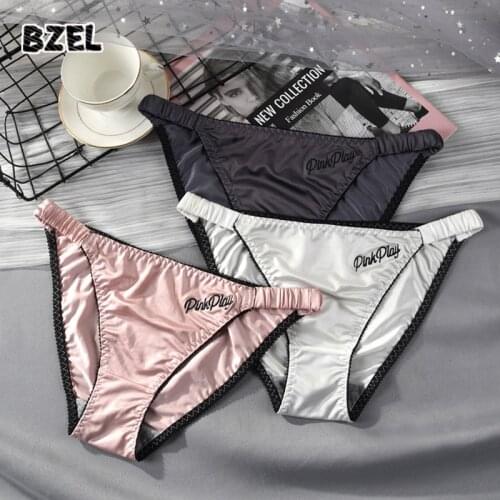 BZEL Sexy Womens Cotton Panties Underwear Seamless Letter Sport Briefs Low Waist Woman Belt Panty Comfort Lady Lingerie Tanga