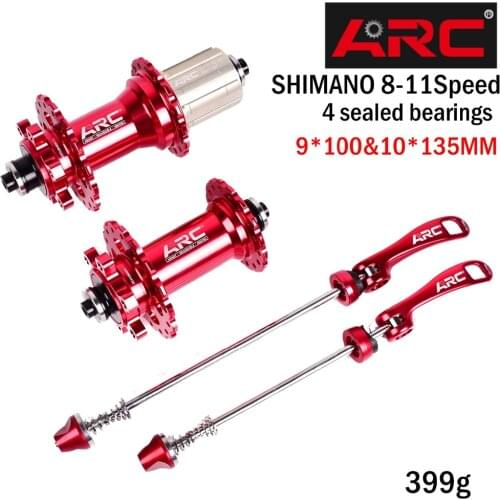 Bicycle mtb Hubs Sealed Bearing MTB Mountain Bike Hub Quick Release Set Bike Hub 28/32/36Holes Disc Brake 4 Bearings 4 Pawls