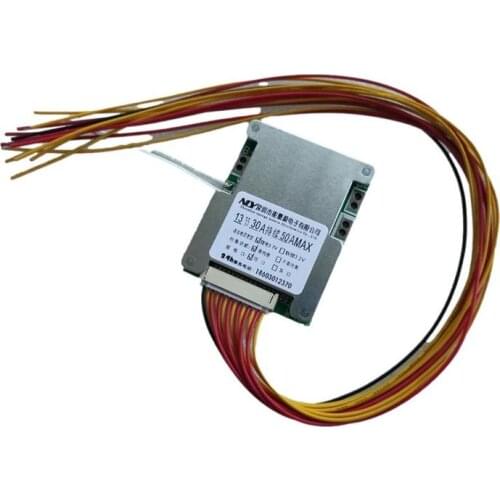 18650 Li-ion Lithium Battery Pack Protection PCB Board 13S 48V 50A BMS Equalizer Durable Consumer Electronics