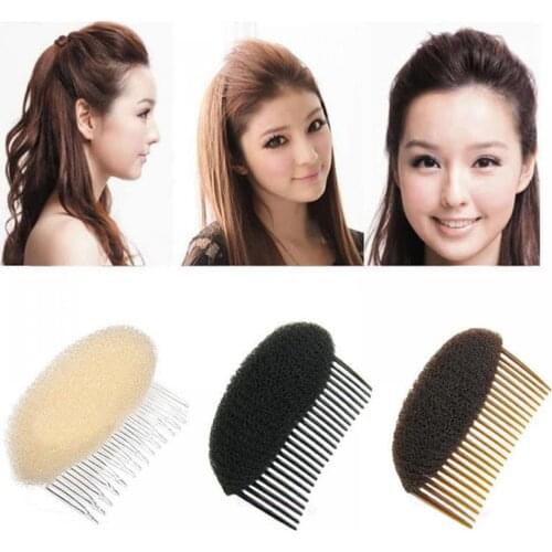 1pcs profession Hair Styler Volume Bouffant Beehive Shaper Bumpits Foam On Clear Comb Hair Styling Accessories For Women Girls