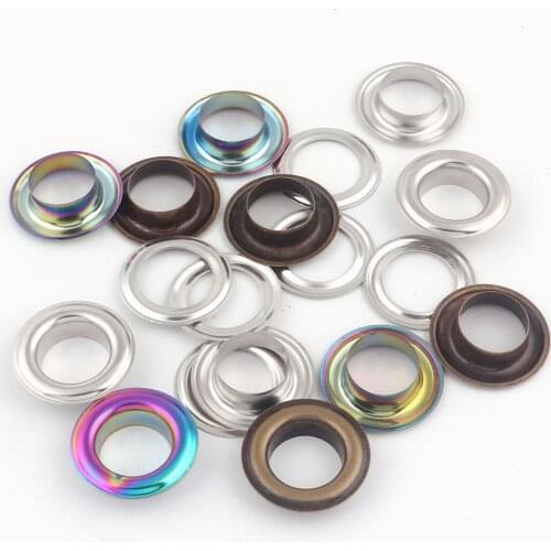 24*13*7mm(OD * ID * Height) Eyelet Grommets with Washer Leather Craft Repair Grommet Washer Brass Grommets Eyelets Metal eyelet