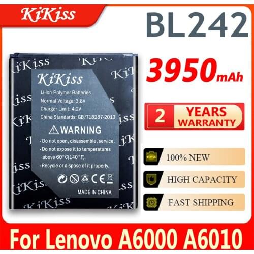 3950mAh BL242 battery For Lenovo K3 K30-W K30-T A6000 A3860 A3580 A3900 A6010 A6010 Plus For LENOVO VIBE C A2020 A2020a40