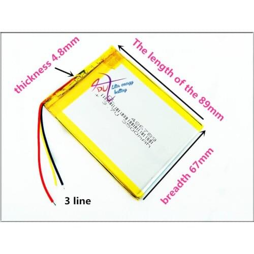 3 line 486789 best battery brand tablet battery seven inches below the sun M70 486790 3.7V 3500MAH mobile tablet battery