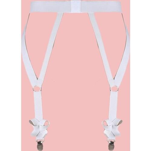 White Wedding Bride Garter Belt Bondage Stockings Body Harness Goth Accessories Suspender Sexy Lingerie Body Belt Leg Harness