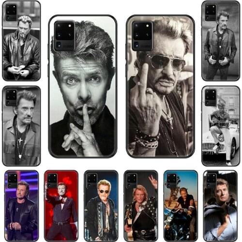 Rock star Johnny Hallyday Phone case For Samsung Galaxy S 3 4 5 6 7 8 9 10 E Plus Lite Edge black silicone waterproof pretty