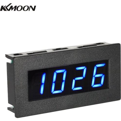 Digital Frequency Tachometer Car Motor Speed Meter RPM Measurement Tester 5-9999R/M DC 8-15V 4 LED