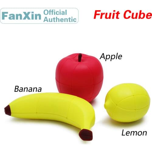 FanXin Fruit Apple/Banana/Lemon Magic Cube Professional Speed Puzzle Twisty Antistress Educational Toys For Children Gift