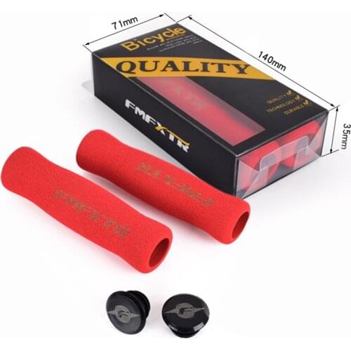 FMFXTR Sponge Bicycle Grips Mountain Road Bike Handlebar Cover Grips Non-Slip Bike Grip Cover Folding Bike Grips