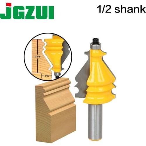 1PC Architectural Molding Router Bit 1/2" Shank 12mm shank Line knife Woodworking cutter Tenon Cutter for Woodworking Tools