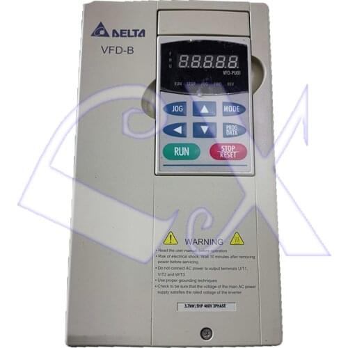 Delta DVFD037B43A VFD-B VFD Inverter Frequency converter 3.7kw 5HP 3PHASE 380V 400HZ General vector type