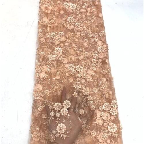 Sequin lace fabric 2020 high quality lace Nigeria lace fabric women dress African tulle lace fabric ZX3676