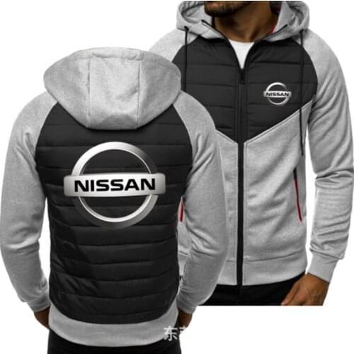 2021new Men for NISSAN Car Logo Print Spring Autumn Mens Jacket Casual Sweatshirt Long Sleeve Mens zipper Jacket Man Hoody