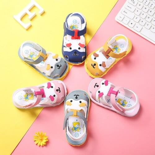 Summer Baby Sandals For Girls Boys Soft Bottom Cloth Closed Toe Children Shoes Fashion Little Kids Beach Sandals Toddler Shoes