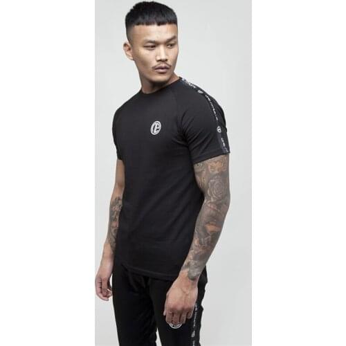 Mens muscle T shirt bodybuilding fitness men tops cotton singlets T Shirt Cotton Mesh Short Sleeve Tshirt