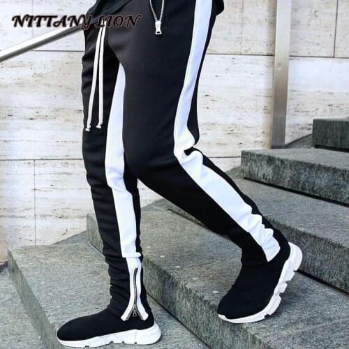 2021 Mens Joggers Casual Pants Fitness Sportswear Tracksuit Bottoms Skinny Sweatpants Trousers Black Gyms Track Pants Autumn