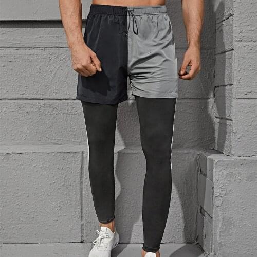Men Running Joggers Gym Jogging Workout Leggings Big Pocket Male Sportswear Training Fitness Track Sport Pants