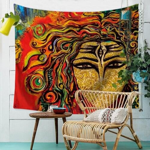 Abstract Restore Oil Painting Printed Tapestry Wall Hanging Carpet