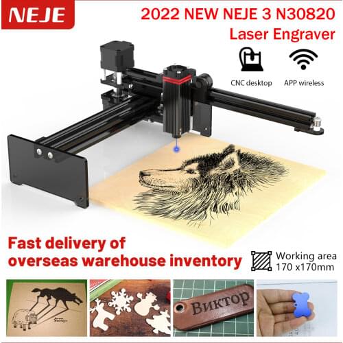 NEJE Master 2S 20W Laser Engraver Cutter-Laser Engraving Machine Cutting 32-Bit -Laser Printer-Laser CNC Router LightBurn GRBL