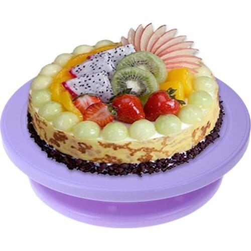 Plastic Cake Turntable Rack Cake Decorating Rotating Stand DIY Cake Rack Baking Tool Cake Rotary Table