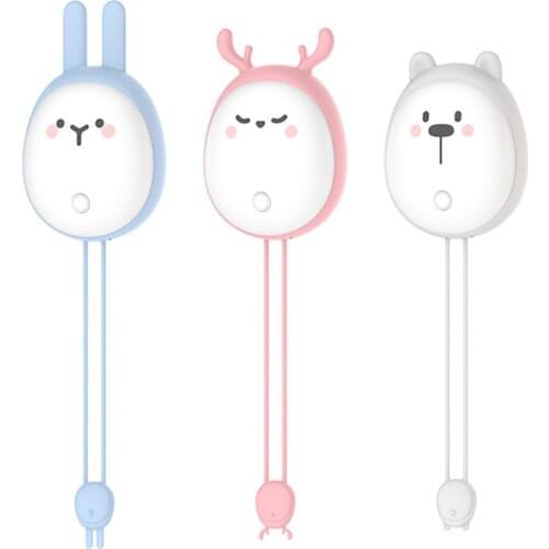 Portable Cute USB Rechargeable Hand Warmers Heater Pocket Mini Cartoon Power Bank 6000mAh Handy Heater Warmers Dual Purpose