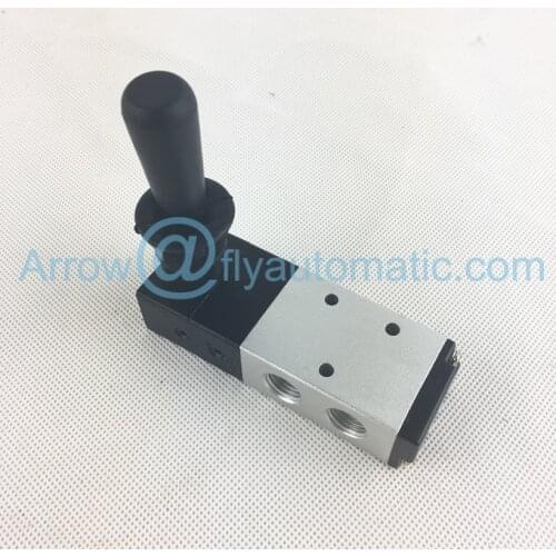 Airtac 4HA230C-08 1/4" Closed Center Spring Return Hand Lever Valve