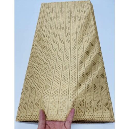 Nigerian Laces Fabric FolaSade Most popular plain gold polish cotton lace for men African swiss lace fabric for dress h14-18