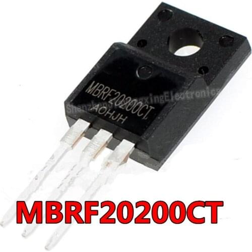 10PCS MBRF20200CT TO-220F MBRF20200 TO-220 20200CT 20A 100V TO-220 MBRF20200CTG