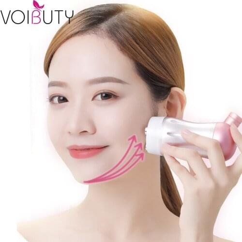 EMS Microcurrent Face Lifting Massager Needle-free Mesotherapy Wrinkle Remover LED Photon Skin Rejuvenation Beauty Care Tool