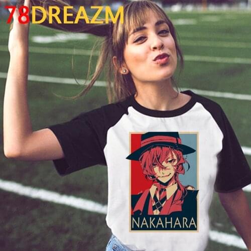 Bungou Stray Dogs clothes t-shirt male graphic tees 2021 ulzzang aesthetic couple clothes top tees ulzzang harajuku kawaii