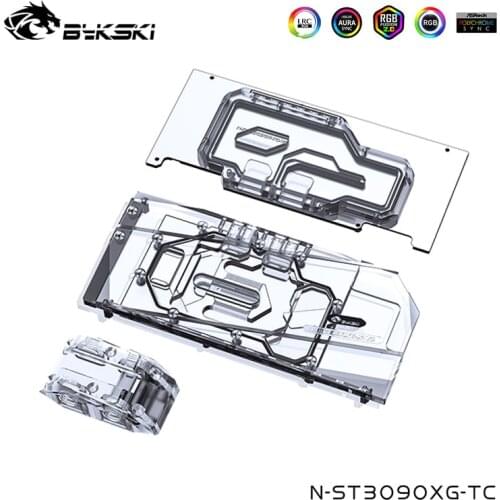 Bykski Backplate Full Kit Water Cooling Block For ZOTAC Geforce RTX 3090/3080 Trinity 10/24G6X X GAMING OC,N-ST3090XG-TC