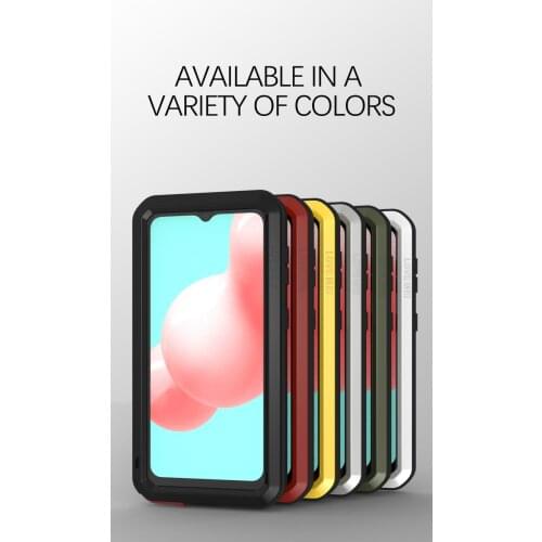 Case For Samsung Galaxy A32 Original LOVE MEI Powerful Metal Armor Shock Dirt Proof Water Phone Cover Cases For Samsung A32