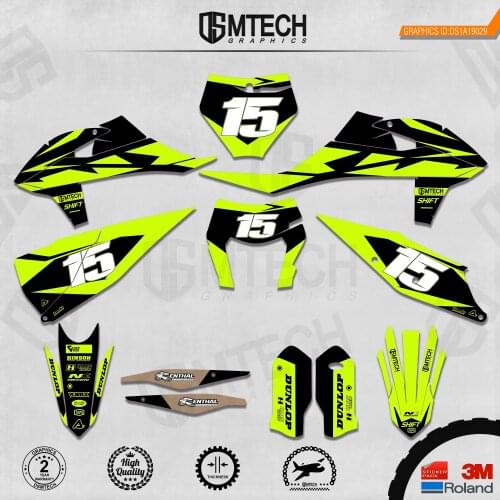 DSMTECH Customized Team Graphics Backgrounds Decals 3M Custom Stickers For 2019-2020 SXF 2020-2021EXC 029