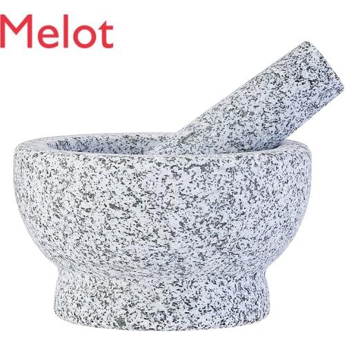 Chinese Kitchen Utensils Natural Garlic Pounding Stone Grinder Garlic Masher Household Handmade Food Supplement Gallipot