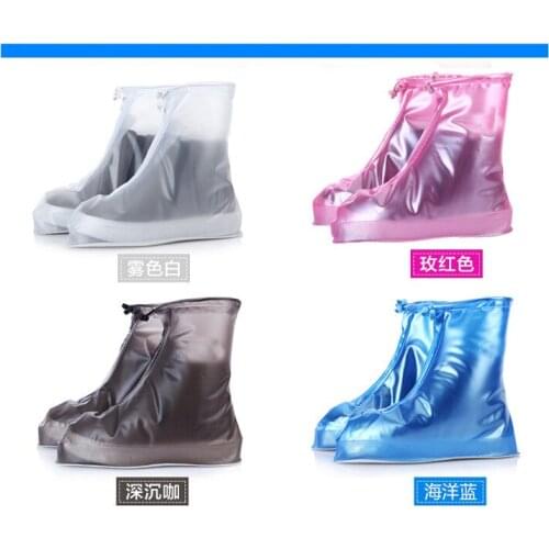 100pair/lot Outdoor hiking and walking Rain shoes cover camping waterproof Rainproof Boots portable in bags