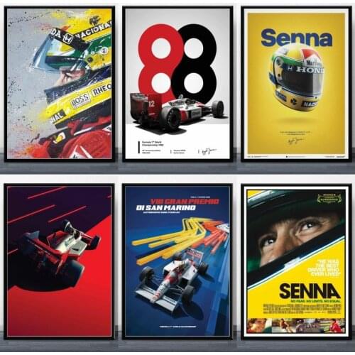 Modern hottest Ayrton Senna F1 formula McLaren world champion 5D DIY diamond art full diamond handmade gift home decoration