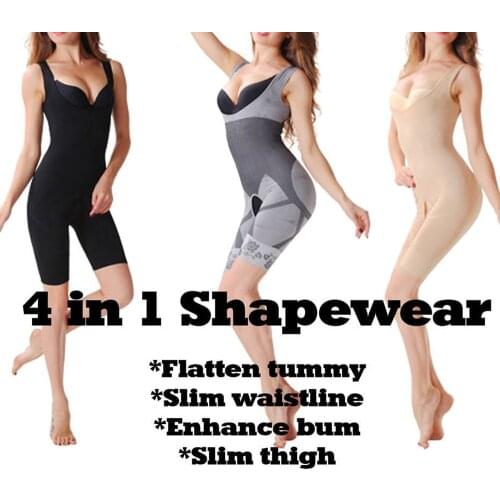 Hot Bamboo Charcoal Shapewear Corset Bodysuit Slim Full Body Shaper for Women