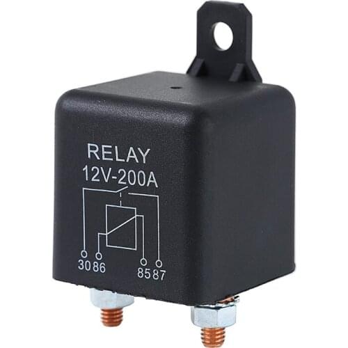 Mayitr 1pc Car Caravan Battery Cut-off Relay 12V 200A Peak Load Battery Cut-off Relay Parts Accessories