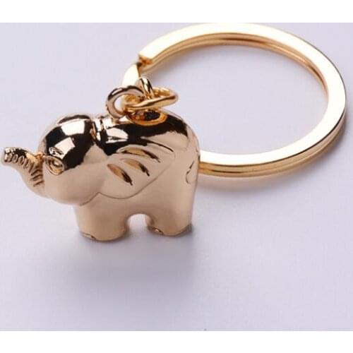 Lovely zinc alloy elephant keychain Indian wedding baby showers party favors and door gifts for guest LX5609