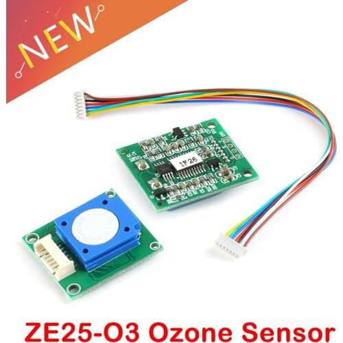 2Pcs ZE25-O3 Ozone O3 Sensor Module Gas Sensor For Ozone Monitor 0-10ppm with UART/Analog Voltage/PWM Wave ZE25 O3