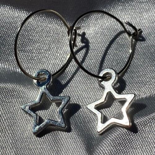 New Star Earrings Moon Goddess Earrings Stars Childrens Gifts Witchcraft Gifts Modern Witch Necklace Stars Charm Earrings