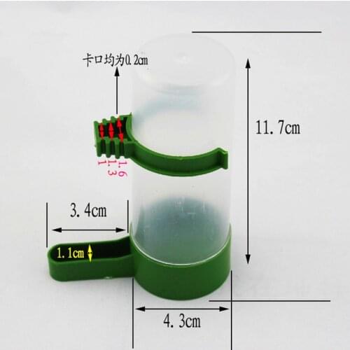 Plastic Bird Parrot Pigeon Feeder Drinking Fountain Kettle Feeder Cup Water Bowl Food Feeder Birds Supplies