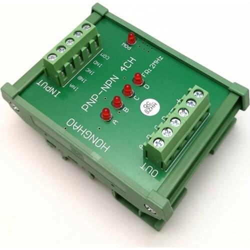 PNP-NPN 4CH high-speed 4-channel PNP to NPN signal conversion module for PLC drive servo