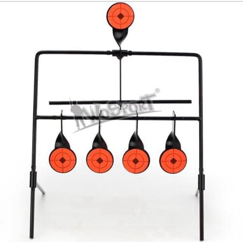 Air Gun Resetting Target for Air Rifles Huting Target Black Metal Free Shipping
