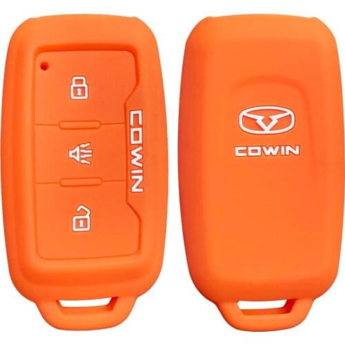 Silicone Key Case Protective Holder For Chery COWIN X5 X3 Karry K60 EV Jetour X70S X90 3 Buttons Remote Fob Car Key Cover Shell