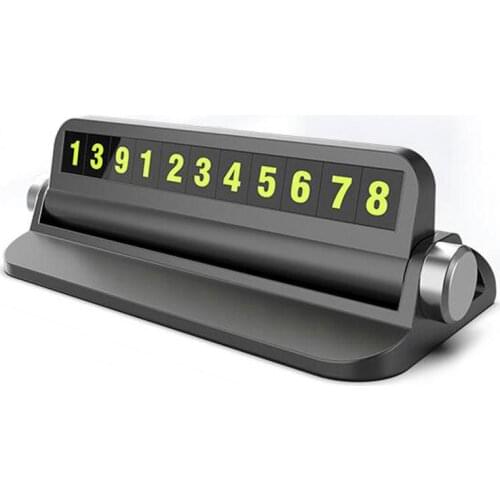 Hidden Car Phone Number Card Plate Stickers Temporary Parking Card Plate Telephone Number Card Car Stickers