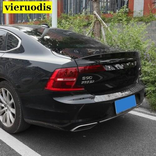 For Volvo S90 Spoiler ABS Material Car Rear Wing Primer Color Rear Spoiler For Volvo S90 s90l S90L Spoiler 2017-2019