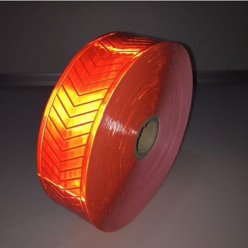High Visibility Reflective Warning Fluorescent Orange PVC Tape Reflective Safety Vest Strips