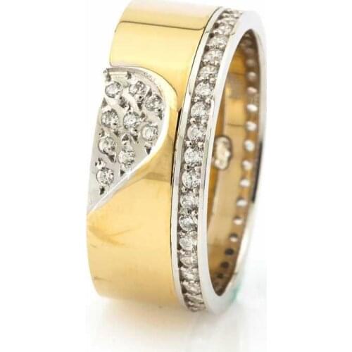 Tesbihane My Heart Holder Design Zircon Stone Inlaid 925 Sterling Silver Female Wedding Rings